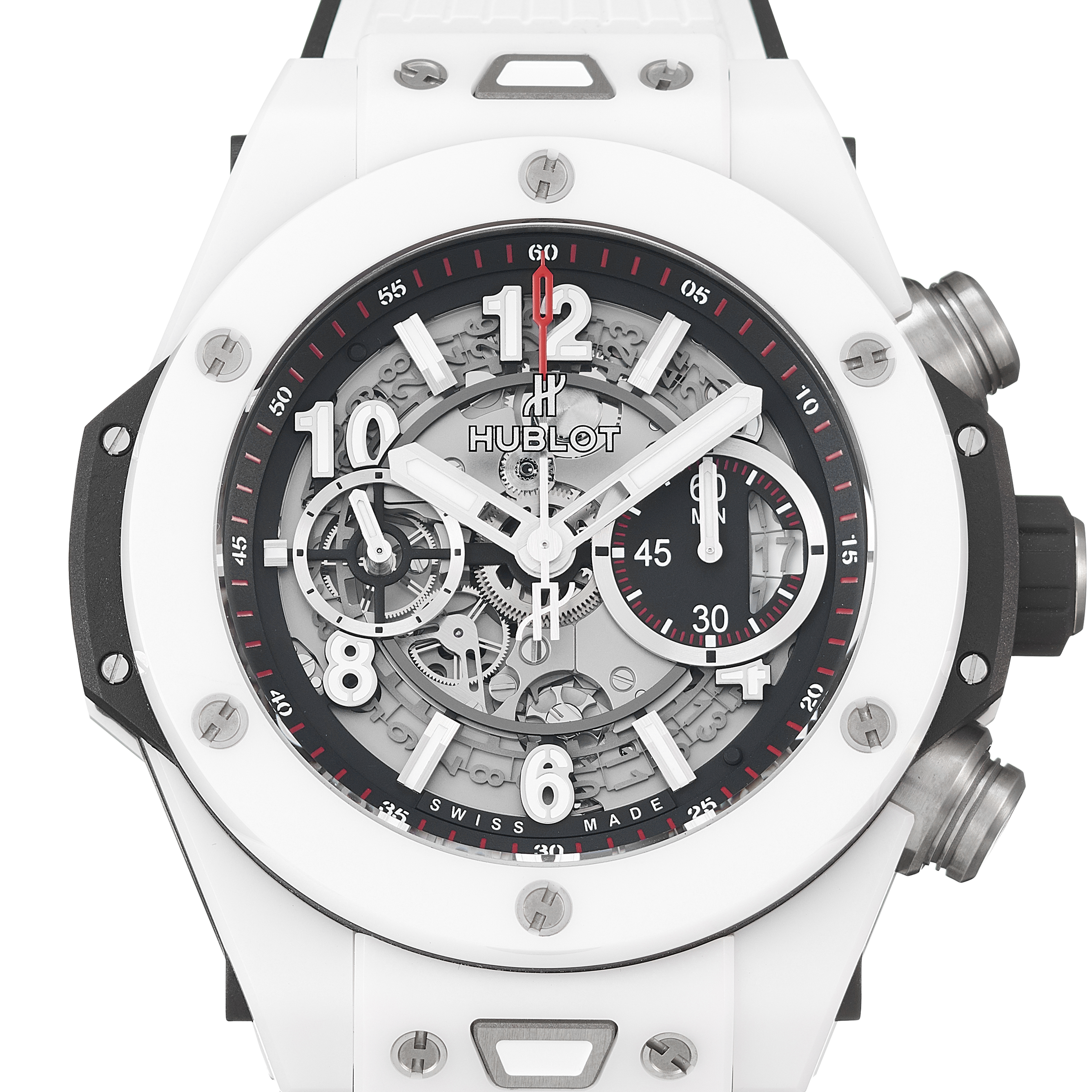 hublot white transparent watch price