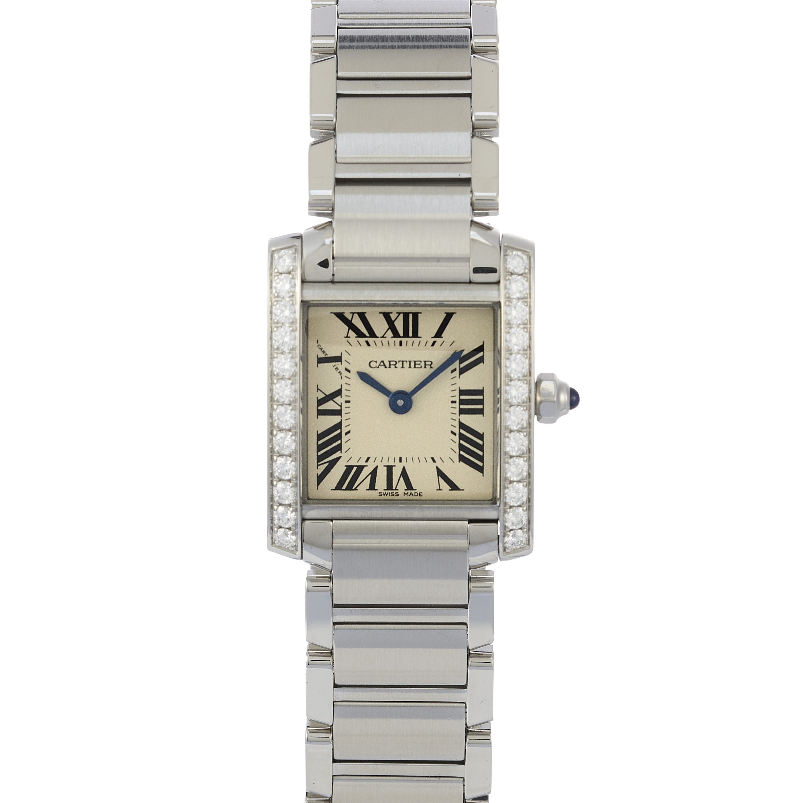 cartier french tank two tone