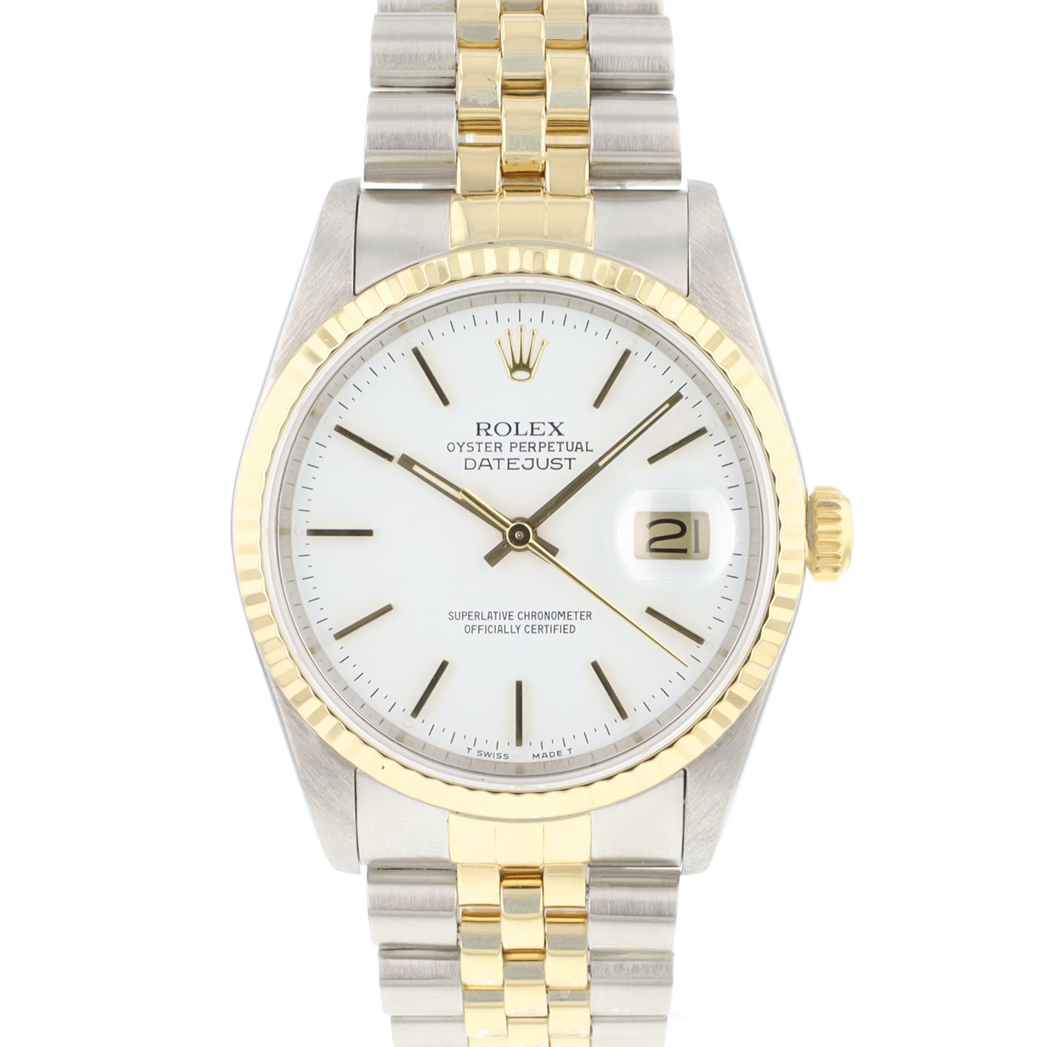 Rolex Datejust 16233 in Stainless Steel Gold | CHRONEXT