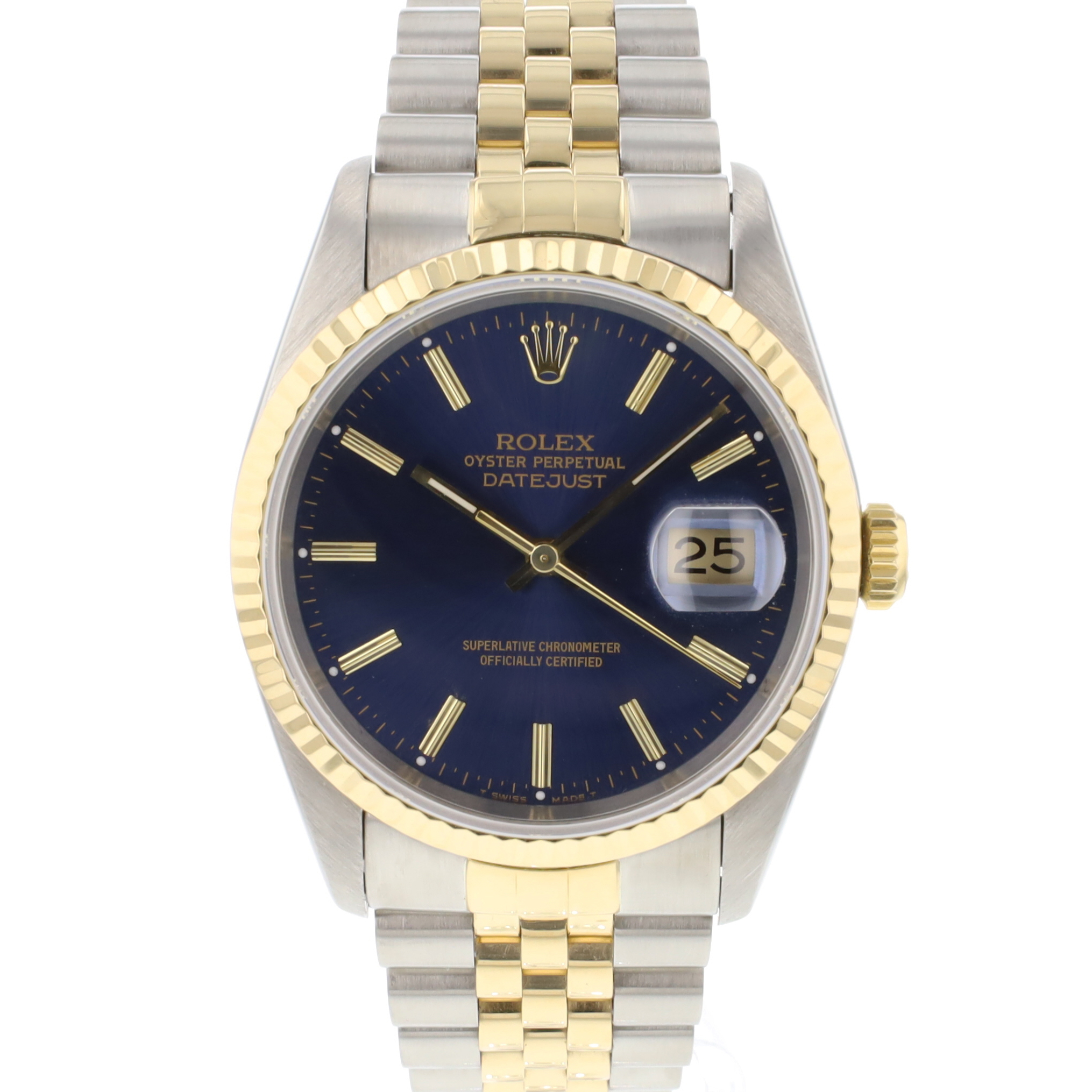 Rolex Datejust 16233 in Stainless Steel Gold | CHRONEXT