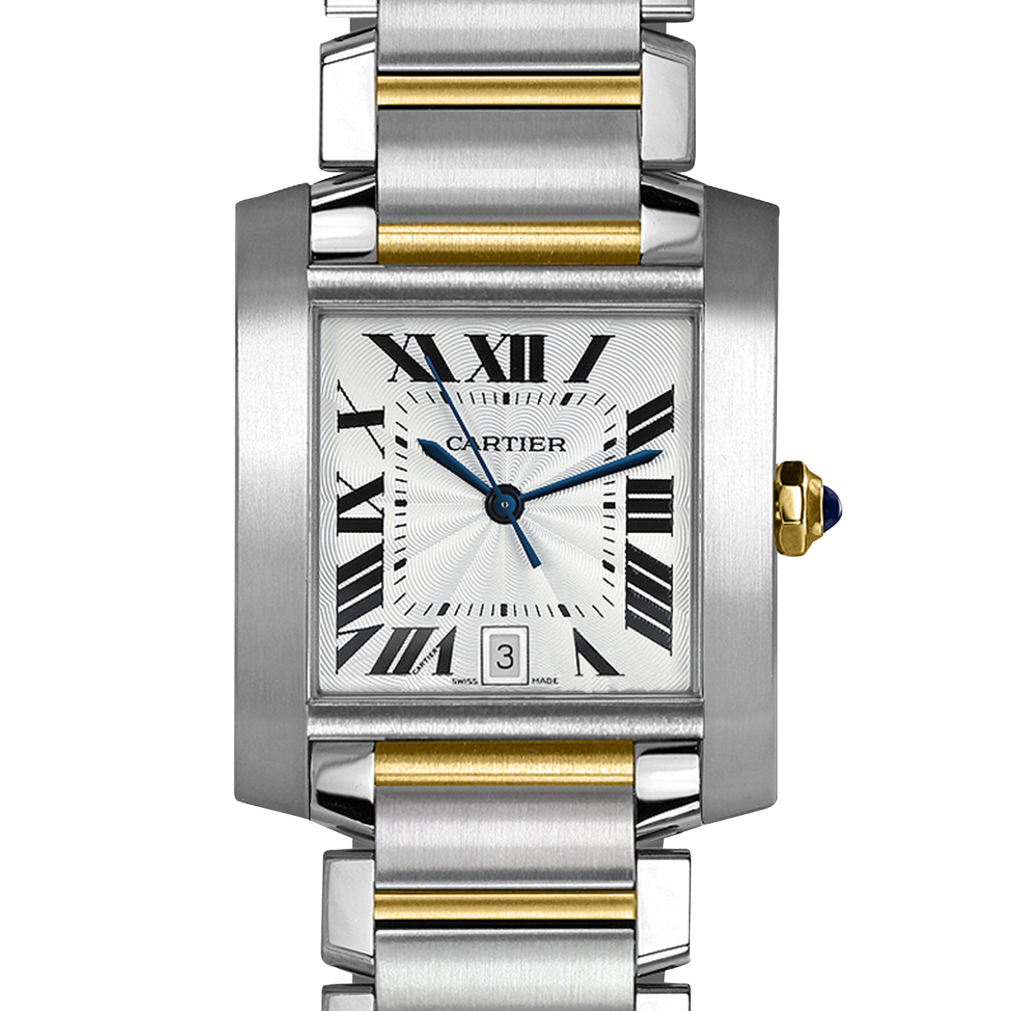 cartier french tank watch two tone price