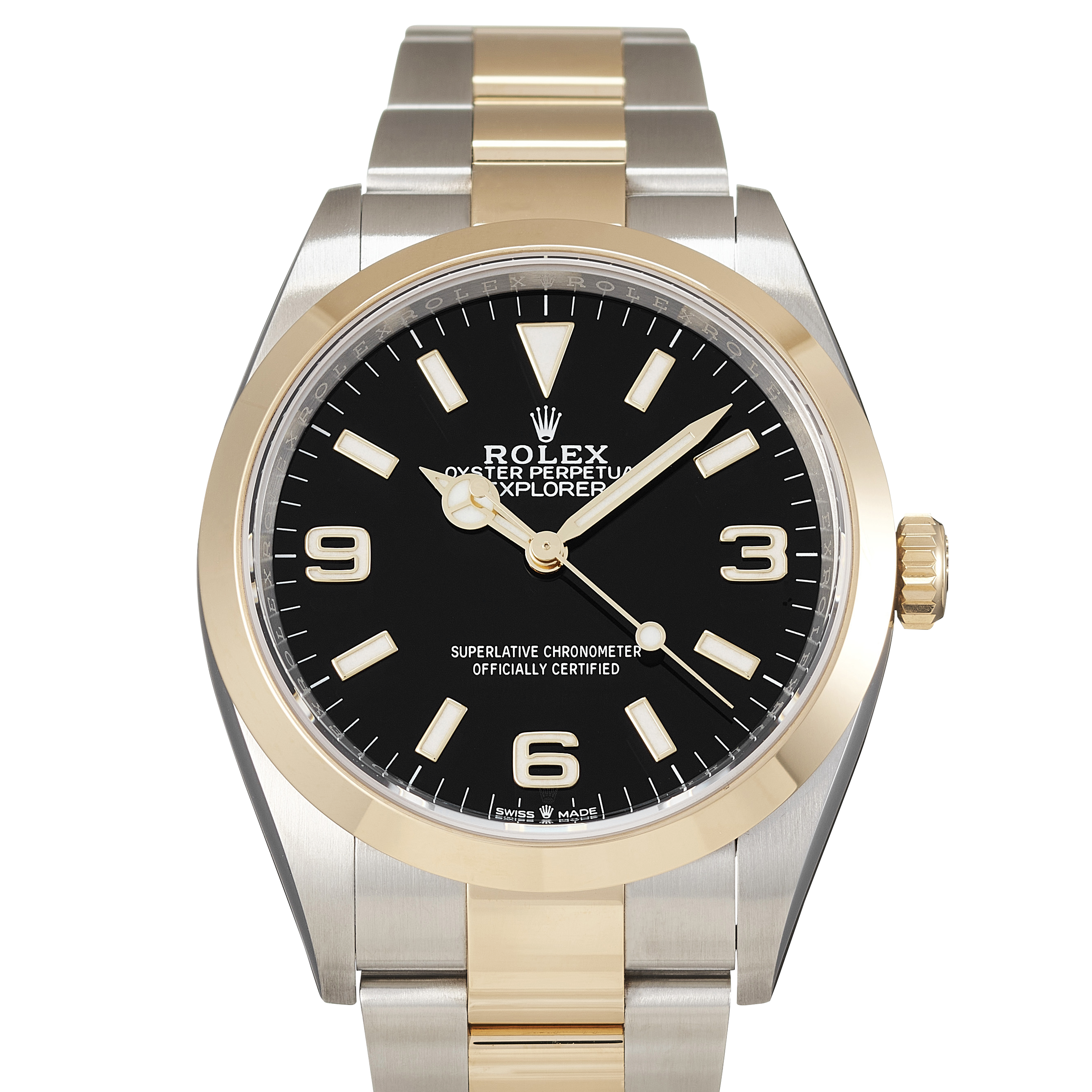 Rolex Explorer 124273 in Stainless Steel Yellow Gold | CHRONEXT