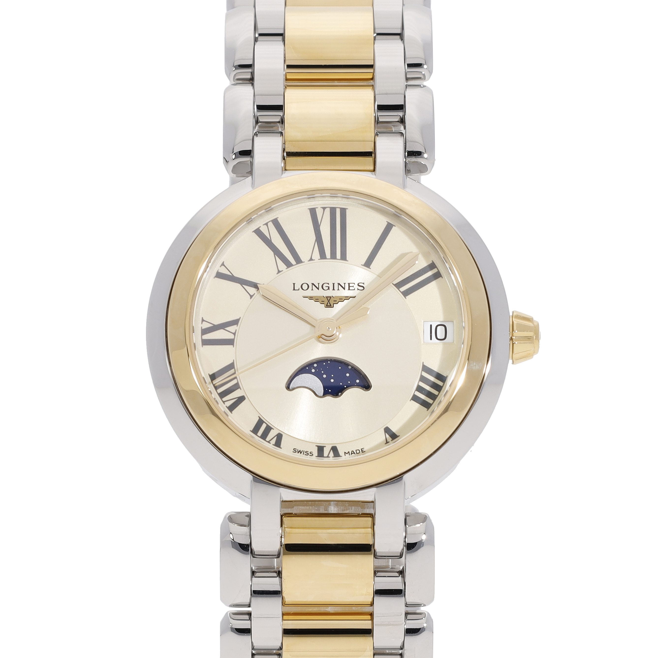 Longines PrimaLuna in Edelstahl Gelbgold CHRONEXT