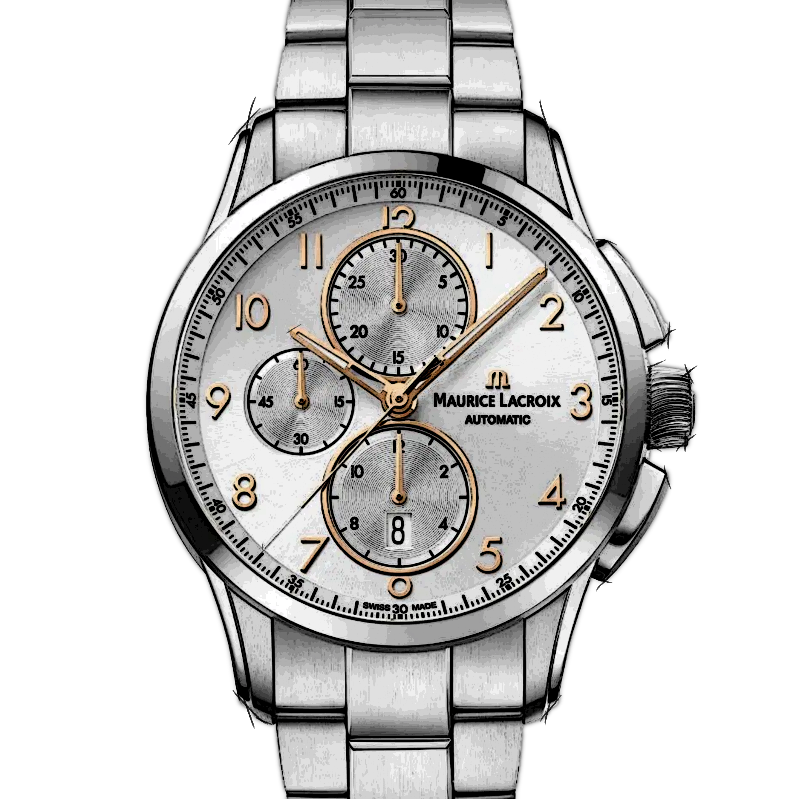 Maurice Lacroix Pontos PT6388-SS002-220-1 in Stainless Steel | CHRONEXT