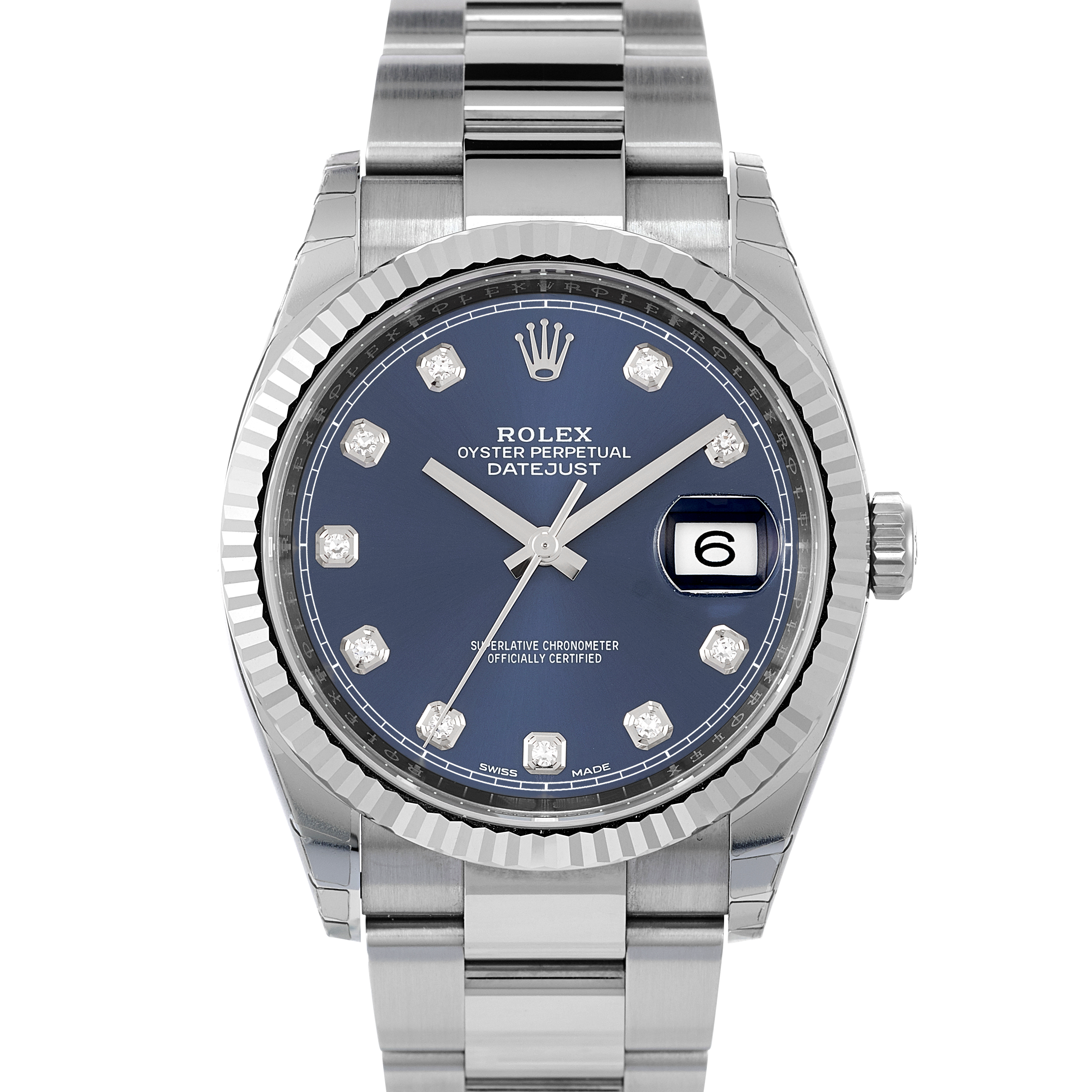 Rolex Datejust 126234 in Roestvrij staal witgoud | CHRONEXT