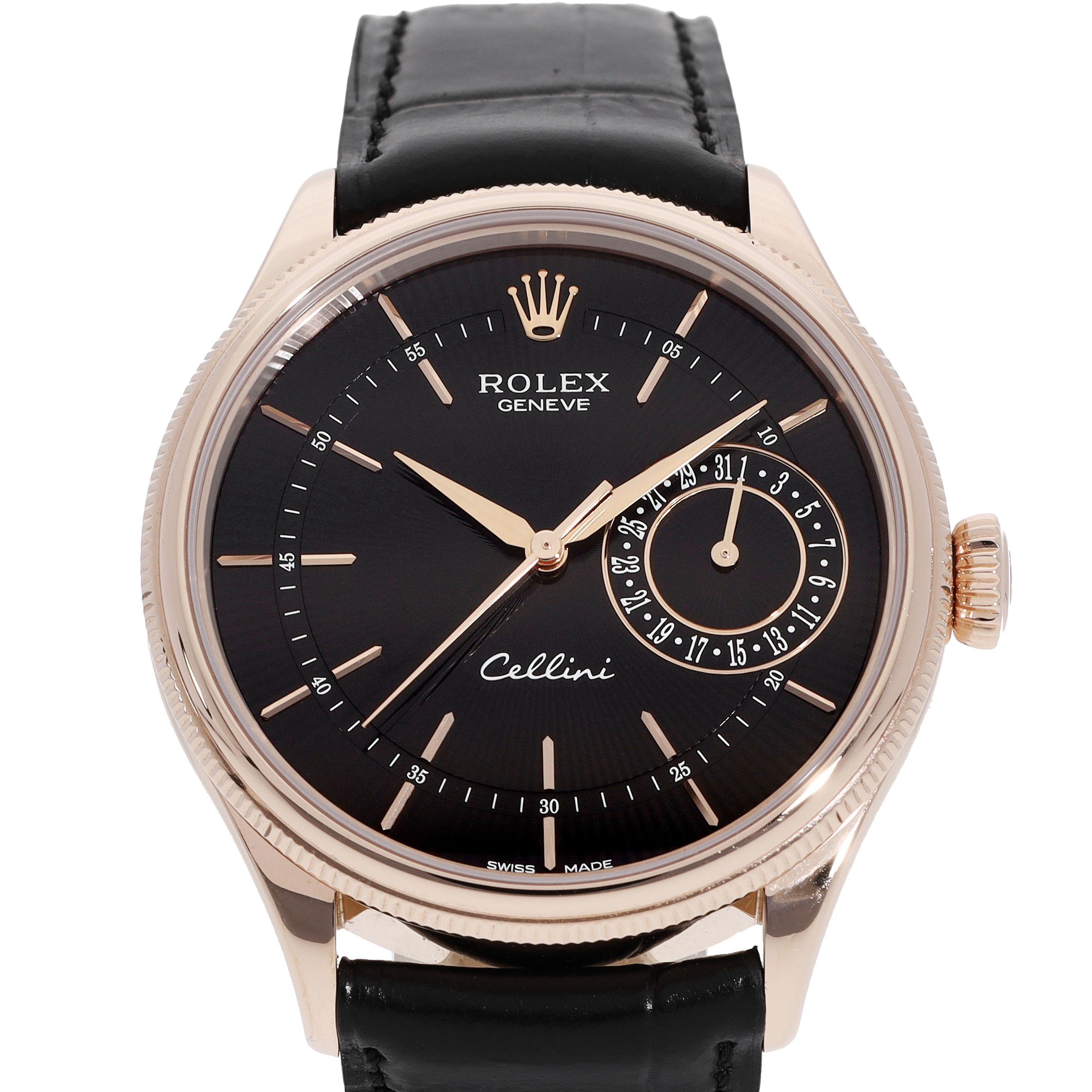 ROLEX Celini 黒文字盤 メッシュバンド V64067_1_det.png