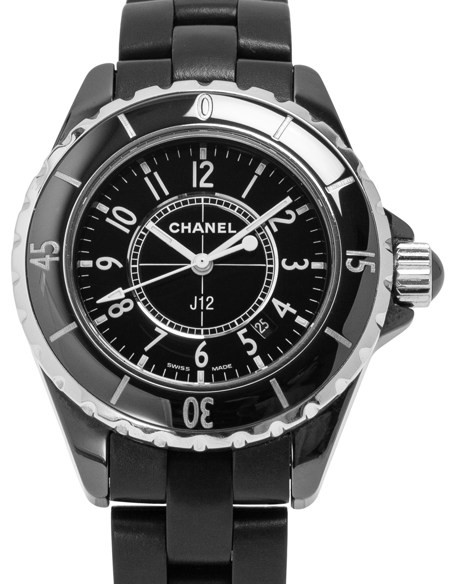 chanel watch j12 black