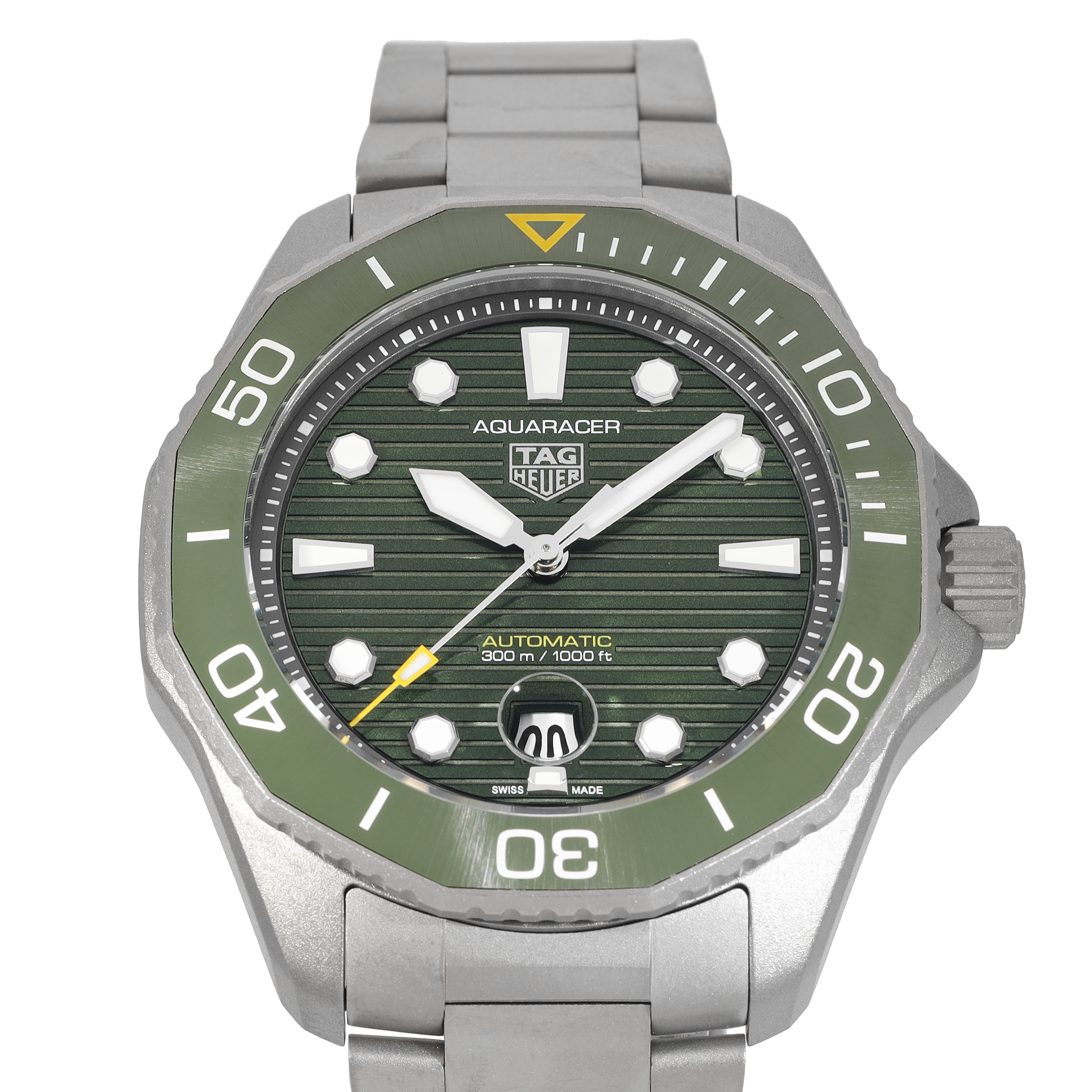美品 TAG Heuer 372.513 メンズ グリーンラバーベルト 稼働品 美品 TAG Heuer 372.513 メンズ グリーンラバーベルト 稼働品