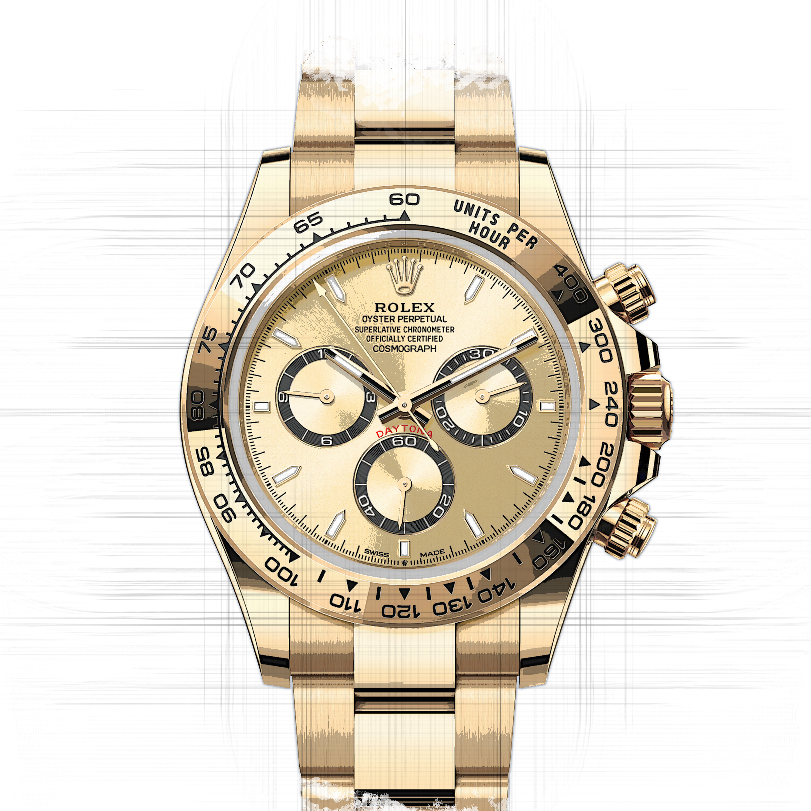 Gold Watch Vollgold Rolex Daytona Daytona Watches Rolex Daytona