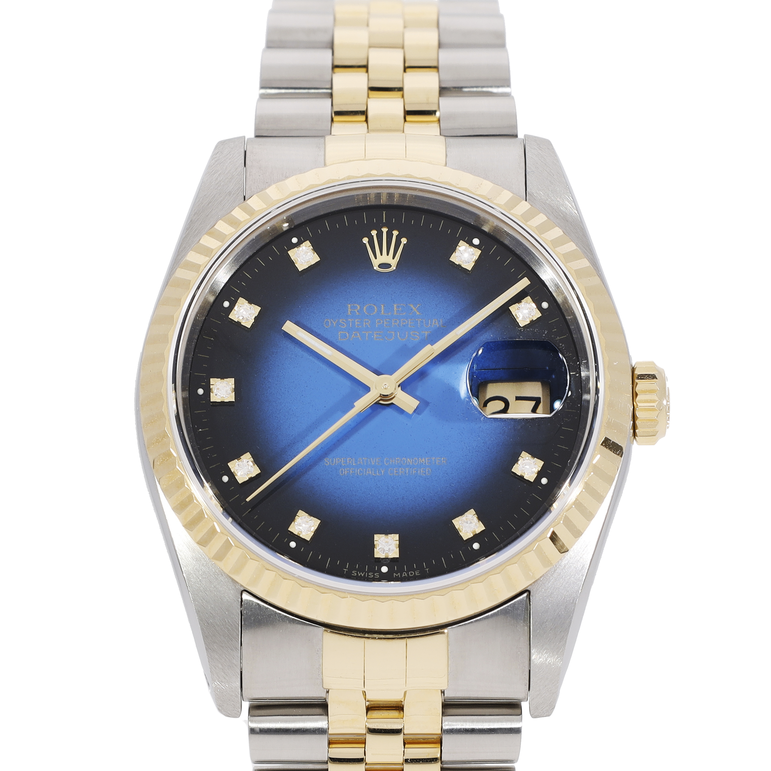Rolex Datejust 16233 in Stainless Steel Yellow Gold | CHRONEXT